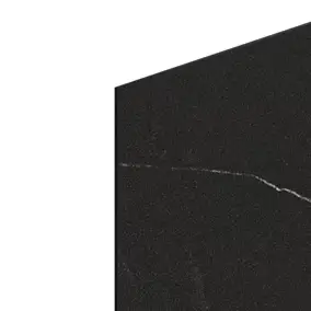 Crédence de cuisine réversible 1 face aspect marbre noir / 1 face noir mat GoodHome Nepeta L.200 x l.60 x Ép.3 mm
