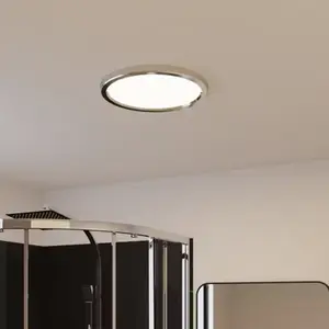 Plafonnier de salle de bain chromé 30 CM "ANATA"
