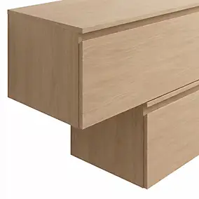 Ensemble meubles de salle de bains Kentia effet chêne