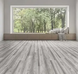 Sol stratifié à clipser 10mm AC4 gris - "Oak Belfast"