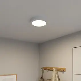 Plafonnier LED integrée 12W 1200lm blanc Ø.21,5cm GoodHome, Aius