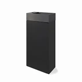Meuble lave-mains à poser noir mat l.44 cm Imandra + plan vasque béton gris, GoodHome