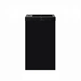 Meuble lave-mains à poser noir mat l.44 cm Imandra + plan vasque effet marbre noir, GoodHome