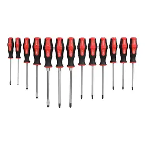 Lot de 13 tournevis burins + râtelier