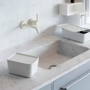 Boîte blanche avec couvercle 1,4 L