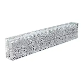 Kit gabion acier galvanisé pour bordure L.80 x l.10 x H.15 cm