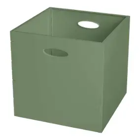 Boîte de rangement carrée en plastique Mixxit coloris vert