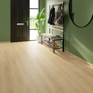 Sol stratifié à clipser 8 mm compatible pièce humide, effet chêne naturel beige MINA NAT WP - 138,3x19,3 cm
