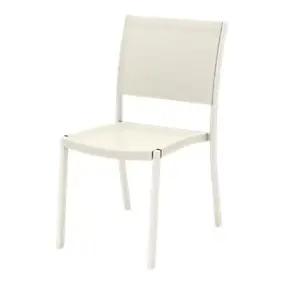 Chaise de jardin empilable Rowa en aluminium coloris crème GoodHome