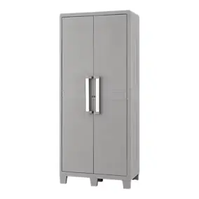 Armoire haute plastique 4 tablettes Major L.49 x H.182 x P.78 cm