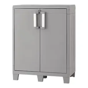 Armoire basse plastique 2 tablettes Major L.49 x H.101 x P.78 cm