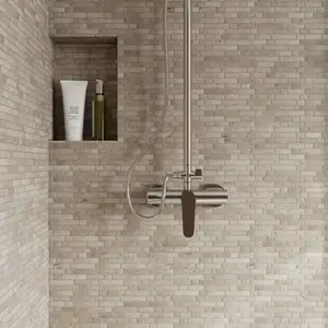 Mosaïque Travertin "Muretto" Beige 30,5 x 31 cm