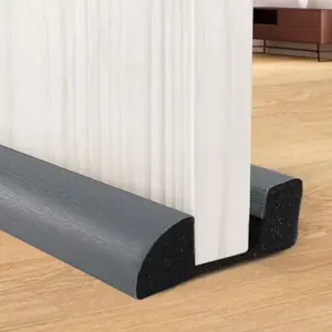 Bas de porte double boudin gris 1m