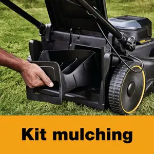 Tondeuse électrique 1800 W coupe 43 cm mulching rangement vertical poignée télescopique