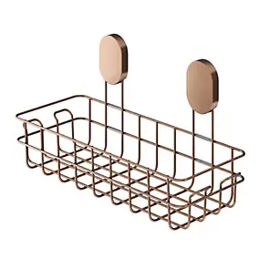 Panier de douche filaire L en acier inoxydable cuivré Cavally GoodHome
