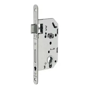 Serrure à encastrer MONOMAX acier têtière inox axe 50 mm