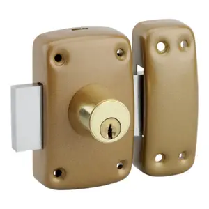 Verrou double cylindre 23X45 mm corps bombé 3 clés 1