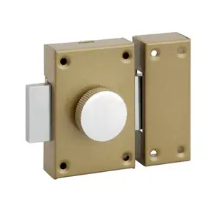 Verrou bouton cylindre 21X30MM bronze 3 clés