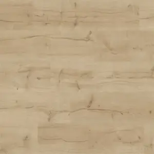 Sol stratifié à clipser AC4 couleur chêne naturel "WATERFORD" - 1383 x 193 x Ep. 7 mm