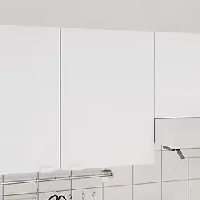 Meuble haut de cuisine 1 porte blanc l.40 x H.55 cm Izee