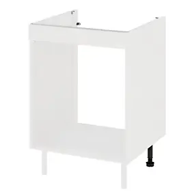 Meuble bas de cuisine pour four blanc l.60 x H.86 cm Izee