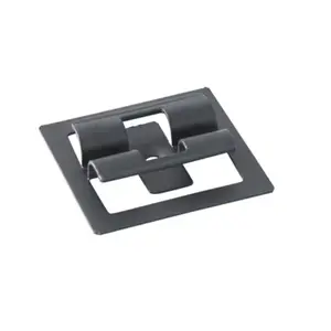 Kit fixation acier inoxydable noir pour lames de terrasse composite NEVA 6,6 m²