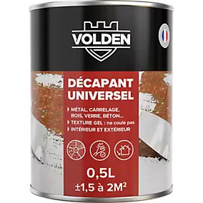Décapant universel en gel métal, carrelage, bois, verre, béton Volden 500 ml