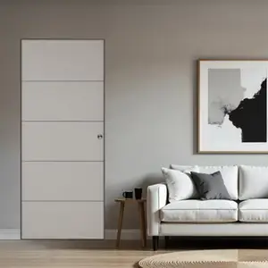 Porte coulissante prépeint MDF/epicéa 93 cm SLOT