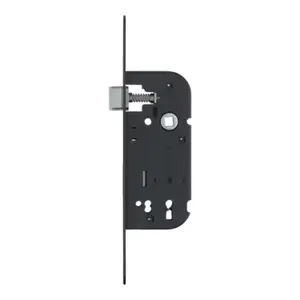 Serrure 1 2 TR V BR axe 40 mm, noire, 2 clés