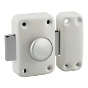 Verrou apache BT cylindre 40 mm epoxy blanc, 3 clés