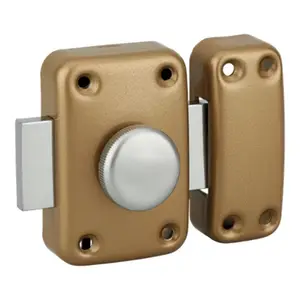 Verrou APACHE bouton et cylindre 50MM epoxy bronze 3 clés
