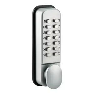 Verrou combinaison mécanique à clavier chromé