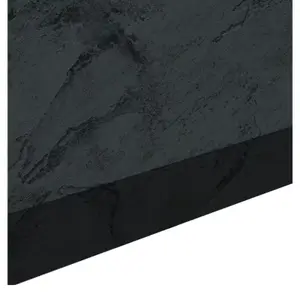 Plan de travail stratifié BLACK MOON noir mat 244x62x3,8 cm résistant chaleur rayures