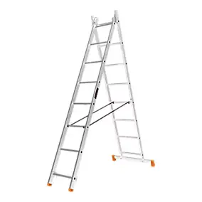 Échelle multiposition 2 éléments Magnusson en aluminium charge maxi 150 kg hauteur maxi 3,4 m