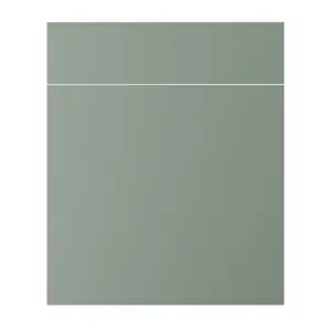 Porte de meuble de cuisine HONORIC vert mat 71,5x59,7 cm Ep. 16 mm