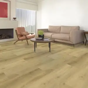 Sol PVC clipsable effet bois brut beige 4 mm 1220X305mm KIMAFON