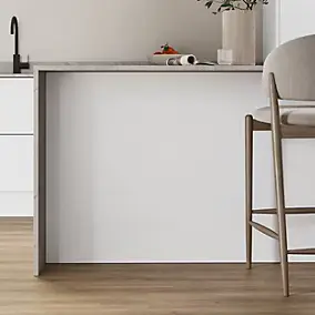 Panneau de finition îlot GoodHome gris H.89 cm x l.200 cm x ép.16 mm