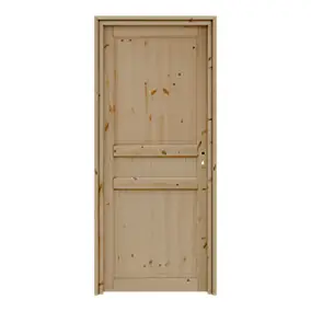 Bloc-porte Ordesa 3 panneaux effet pin H.204 x l.93 cm, poussant gauche