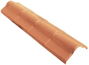 Faîtière en polimcryl pour panneau synthétique imitation tuile