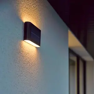 Applique murale solaire 40 lm noir 3000K IP44