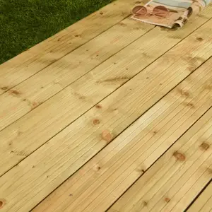 Lame de terrasse HERIA épicéa vert réversible 240X12X2,4 cm