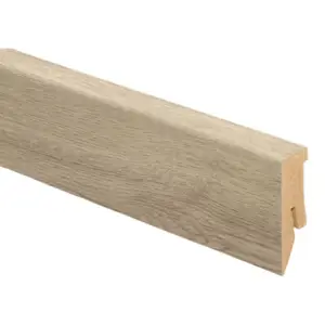 Plinthe SALLOON GLOWSAM MDF marron mate 260 cm x 7 cm x 1 cm