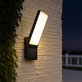 Applique murale LED extérieure gris anthracite 7,5 W 1200 lm IP44, GoodHome Gambell