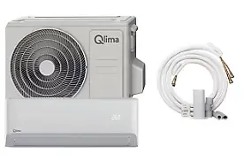 Lot pompe à chaleur air/air Qlima SC 5426 - Unité extérieure + intérieure - Prêt à poser + Tuyau de gaz pour climatiseur