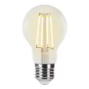 Ampoule LED E27 A60 filament transparent 470 lm blanc chaud 2,2W grade A Jacobsen