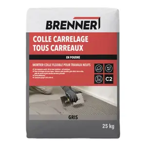 Colle carrelage tous carreaux gris sac 25 kg poudre