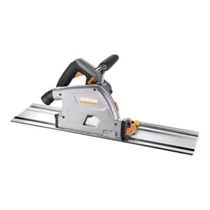 Scie plongeante filaire 1200 W lame 165 mm coupe 59 mm avec rail