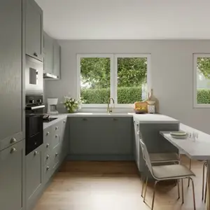 Cuisine Coline vert sauge