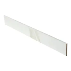 Plinthe carrelage effet marbre blanc GOLDEN MARBLE 600 x 75 mm
