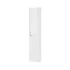 Colonne de salle de bains faible profondeur blanc brillant l. 40 x H. 180 x P. 15 cm GoodHome Imandra